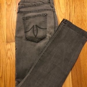 Level 99 Grey, Lily Crop Jeans